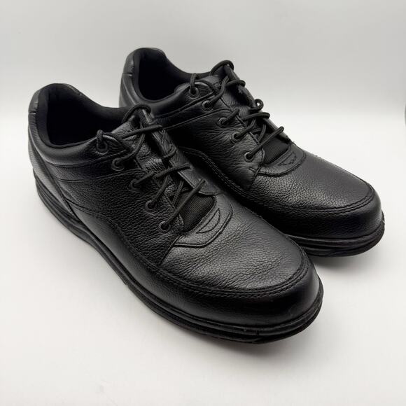 Rockport Mens World Tour Classic Lace Up Shoe US 15M EU 50 Black Leather EUC main image 9